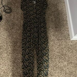 Floral juniors jumpsuit